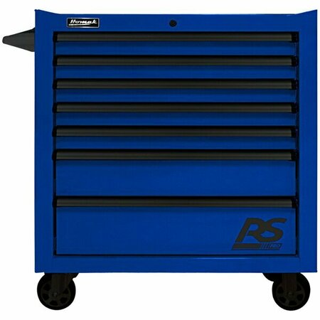 HOMAK RS Pro 36'' Blue 7-Drawer Roller Cabinet BL04036070 571BL04036070